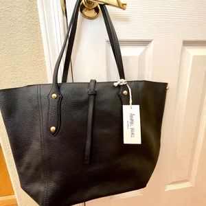 Annabel Ingall Black Leather Bibi Tote